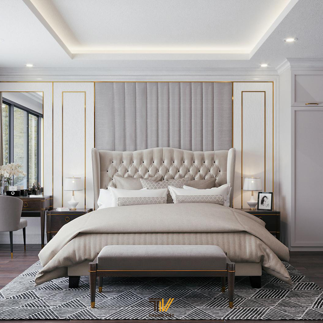 Thiết kế nội thất liền kề phong cách tân cổ điển Tinh Xảo